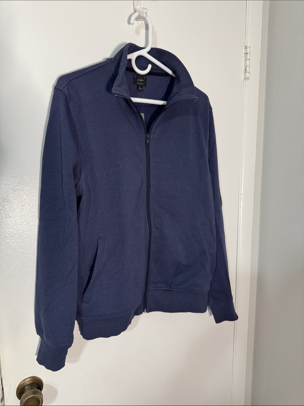 J. Crew Men’s Medium Midnight/Lighter Navy Blue Track Jacket NWT